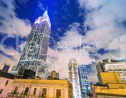 NEW YORK CITY - MAY 23, 2013: The Empire State Building dominate