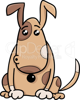 surprised dog cartoon illustration