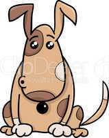 surprised dog cartoon illustration