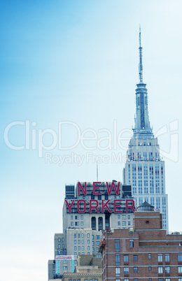 NEW YORK CITY - MAY 23, 2013: The Empire State Building dominate