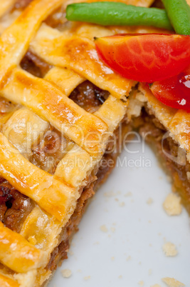 home made beef pie