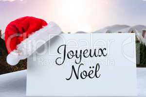 Composite image of joyeux noel