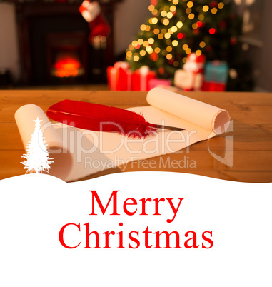 Composite image of merry christmas