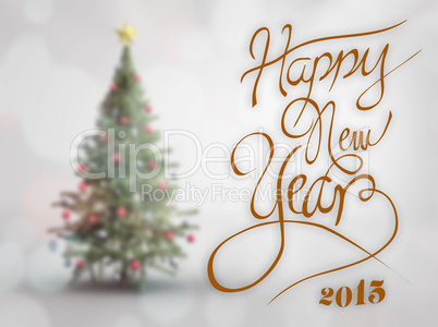 Composite image of happy new year message