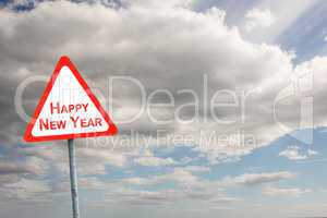 Composite image of happy new year