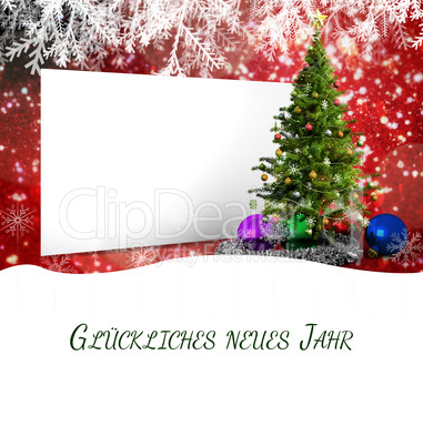Composite image of christmas greeting in german Composite image of christmas greeting in german