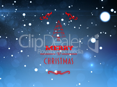 Composite image of merry christmas banner