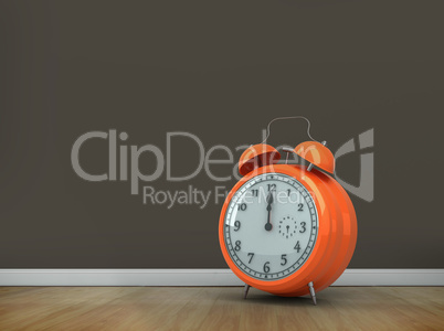 Composite image of alarm clock counting down to twelve Composite image of alarm clock counting down to twelve