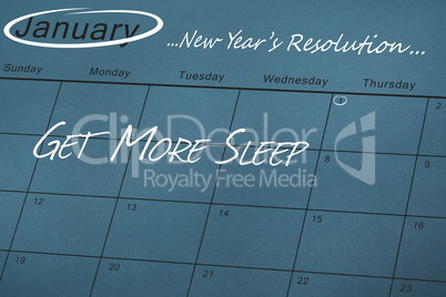 Composite image of new years resolution