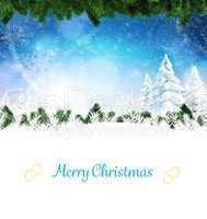 Composite image of christmas card