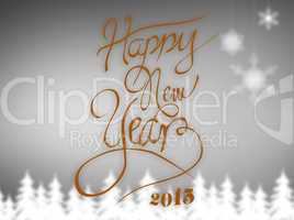 Composite image of happy new year message