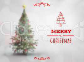 Composite image of merry christmas banner