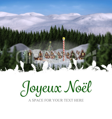 Composite image of joyeux noel