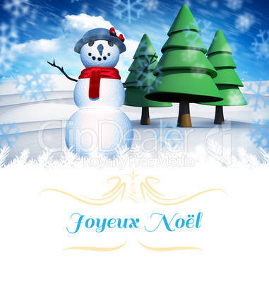 Composite image of Christmas greeting card