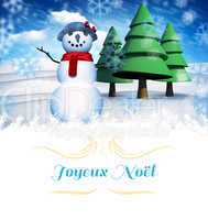 Composite image of Christmas greeting card