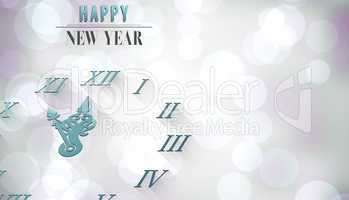 Composite image of happy new year message