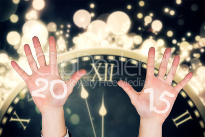 Composite image of hands