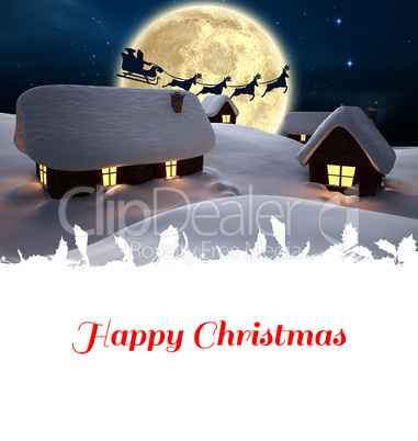 Composite image of happy christmas