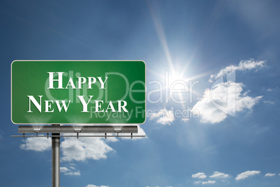 Composite image of happy new year