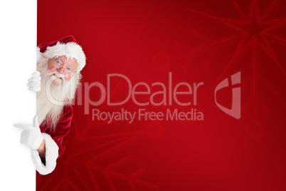 Composite image of santa claus showing