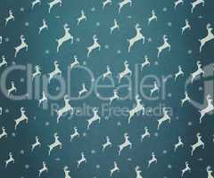 Blue reindeer pattern wallpaper
