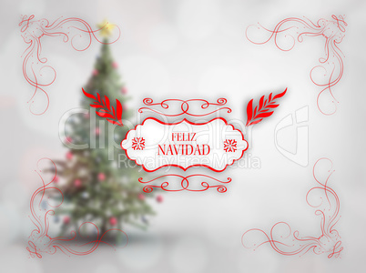 Composite image of  merry christmas message