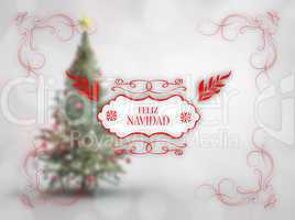 Composite image of  merry christmas message