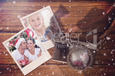 Composite image of christmas memories