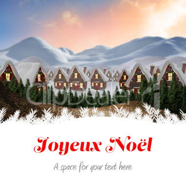 Composite image of joyeux noel