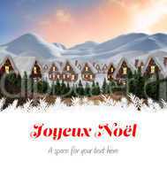 Composite image of joyeux noel