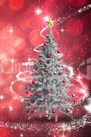 Composite image of christmas tree