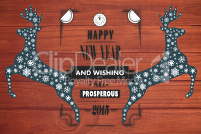 Composite image of happy new year message