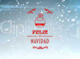 Composite image of feliz navidad banner