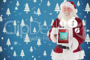 Santa presents a tablet PC