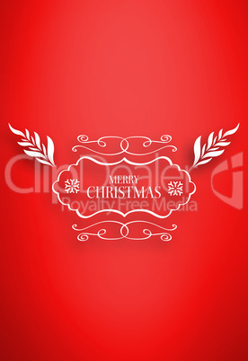 Composite image of merry christmas message