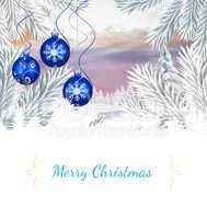 Composite image of christmas card