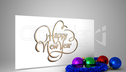 Composite image of happy new year