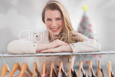 Composite image of blonde shopping Composite image of blonde shopping