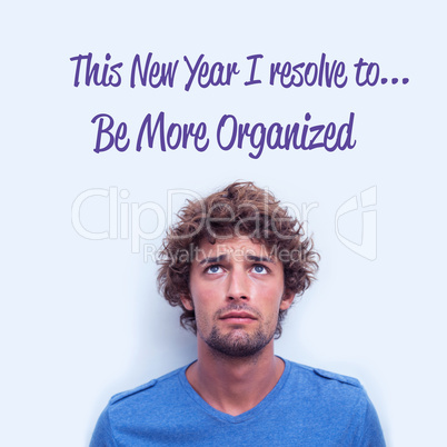 Composite image of in this new year i resolve to