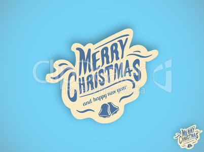 Composite image of merry christmas message with santa