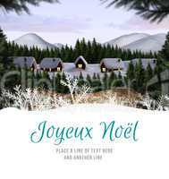 Composite image of joyeux noel