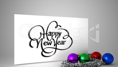 Composite image of happy new year