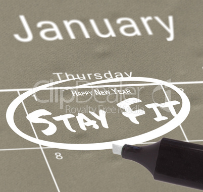 Composite image of new years resolutions