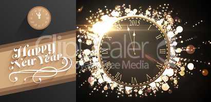 Composite image of classy new year greeting