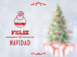 Composite image of feliz navidad banner