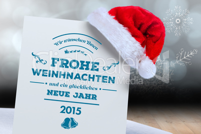 Composite image of german christmas greeting