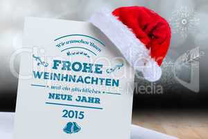 Composite image of german christmas greeting