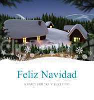 Composite image of feliz navidad