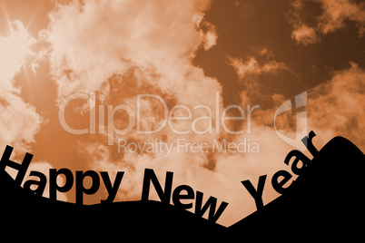 Composite image of happy new year