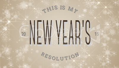 Composite image of new years resolution